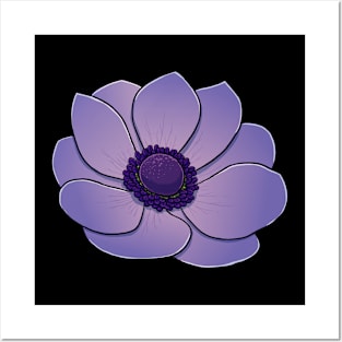 Anemone flower lover Posters and Art